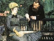 Edouard Manet In the Conservatory France oil painting reproduction